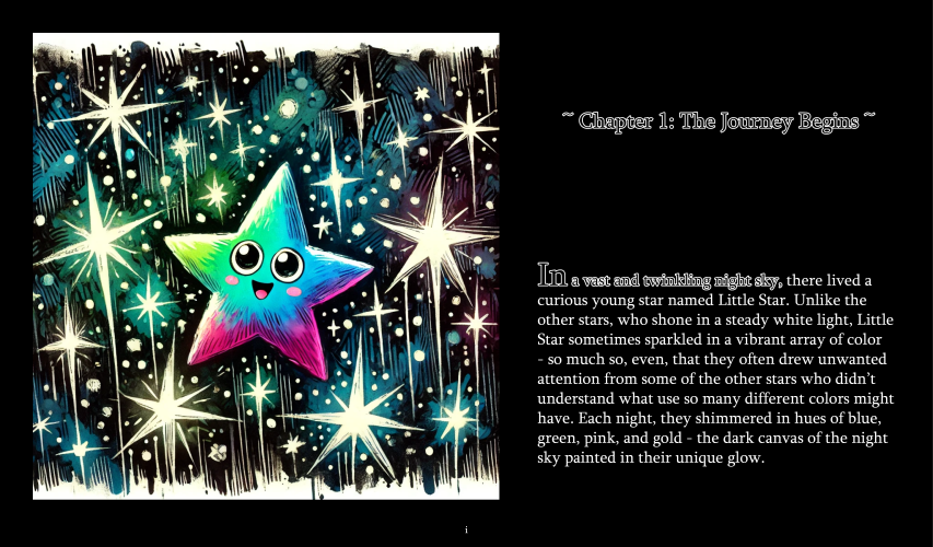 little star shimmering